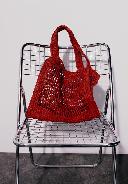 H&M - Straw tote bag - red