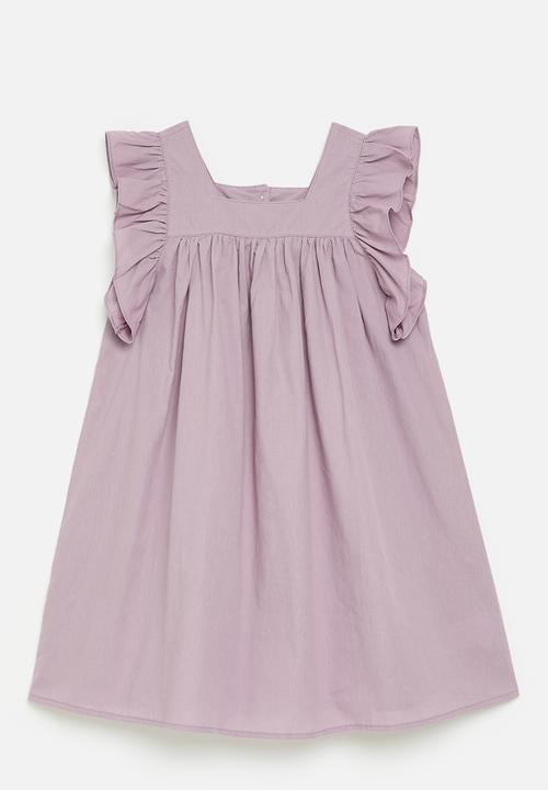 Pop Candy - Babydoll dress with ruffle sleeves - pale purple