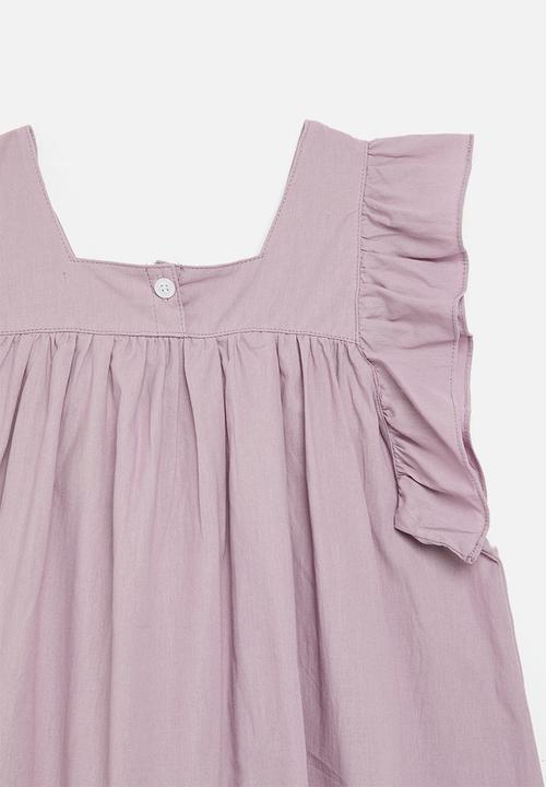 Pop Candy - Babydoll dress with ruffle sleeves - pale purple