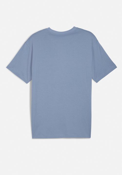 PUMA - Wardrobe ess sports legacy ii graphic tee - Cool Blue