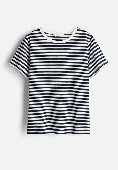 H&M - Cotton t-shirt - white striped
