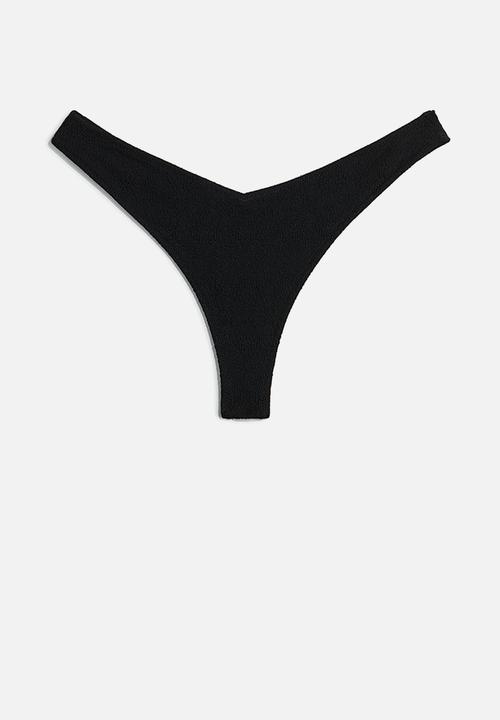 H&M - Thong bikini bottoms - black