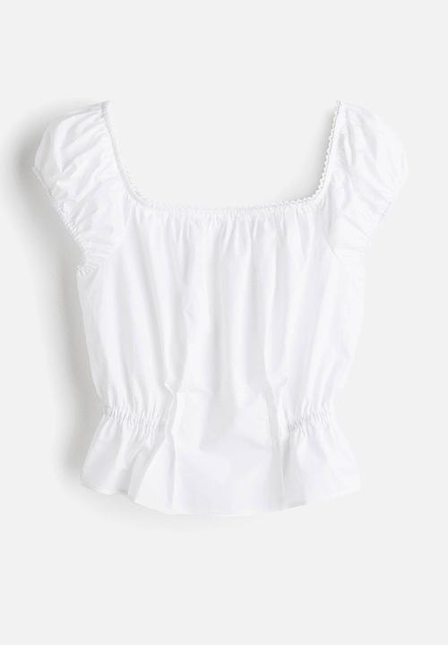 H&M - Short blouse - white