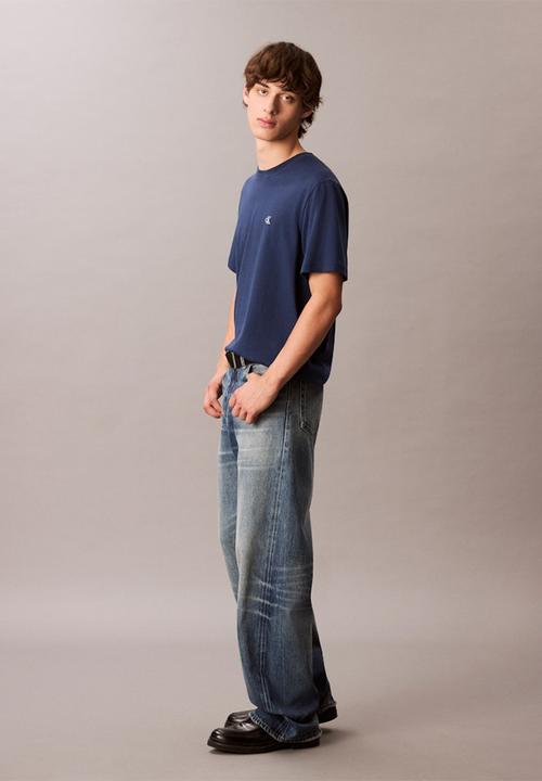 Calvin Klein - Short sleeve Monogram 20S Easy Tee - Blue Jean