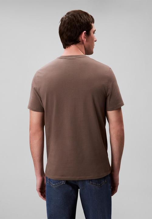 Calvin Klein - Short sleeve Smooth Cttn Solid Crewnk Tee - Morel