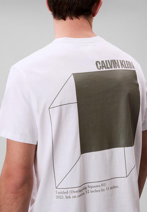 Calvin Klein - Short sleeve 20S Calvin Line 3Dbox Graphic Tee - Brilliant White