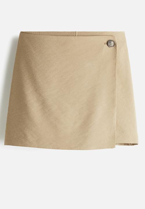 H&M - Wrap skort - beige