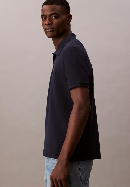 Calvin Klein - Short sleeve Casual Pique Classic Polo - Dark Sapphire