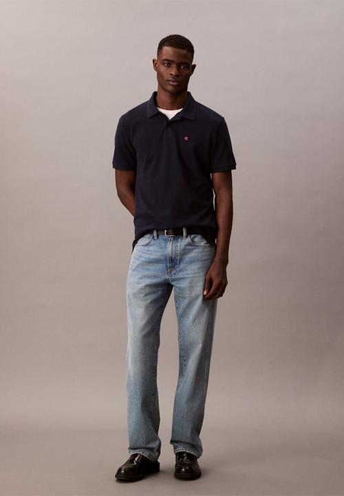 Calvin Klein - Short sleeve Casual Pique Classic Polo - Dark Sapphire