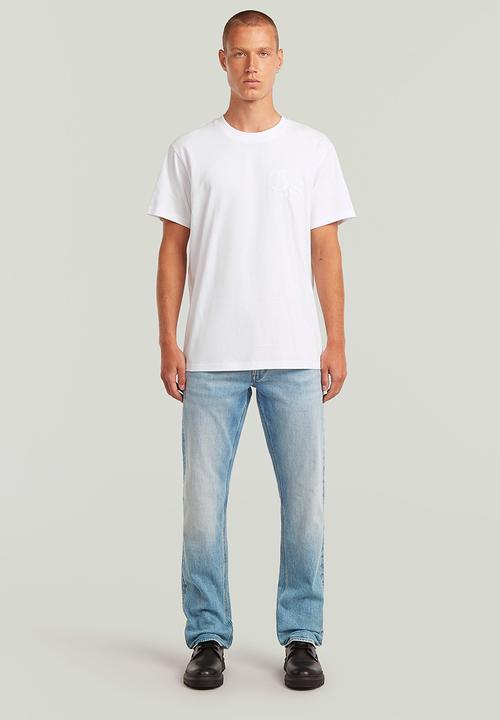 G-STAR - Flock back gr loose r t - white