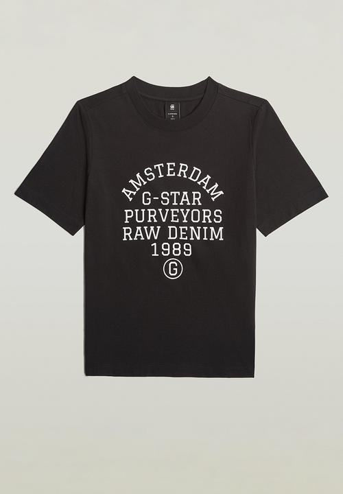G-STAR - Text Graphic T-Shirt Wmn - Black