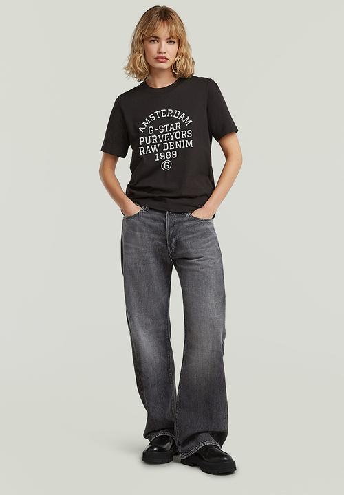 G-STAR - Text Graphic T-Shirt Wmn - Black