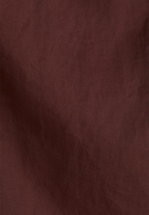 H&M - Square-neck twill dress - dark brown
