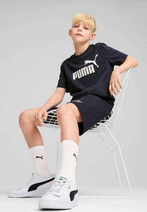 PUMA - Ess No. 1 Logo Jersey Shorts B-New Navy