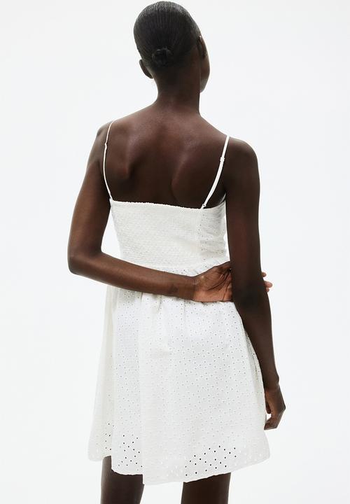 H&M - Broderie anglaise strappy dress - white