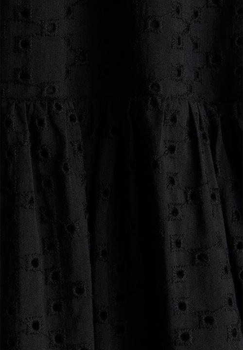 H&M - Broderie anglaise strappy dress - black