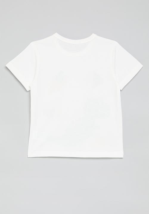 Pop Candy - Dino print crew neck tee - white