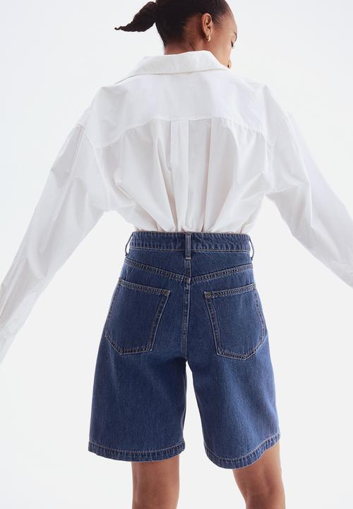H&M - Denim bermuda shorts - denim blue