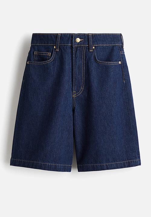 H&M - Denim bermuda shorts - dark denim blue