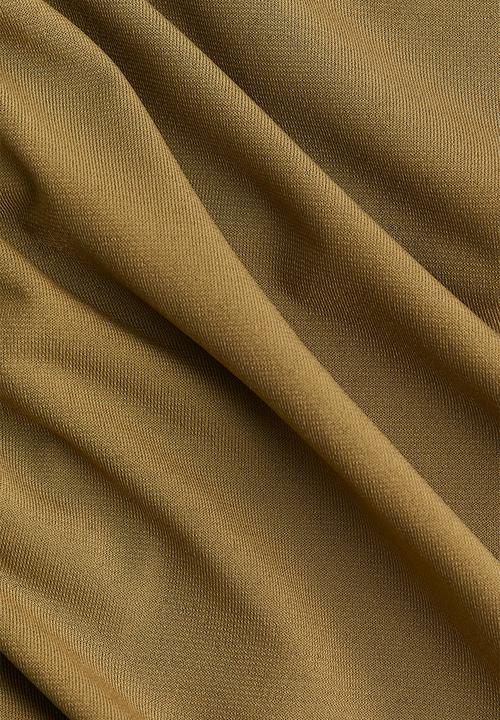 H&M - Ruched strappy top - golden olive