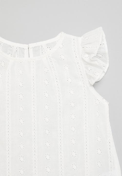 Pop Candy - Cap sleeve top - white