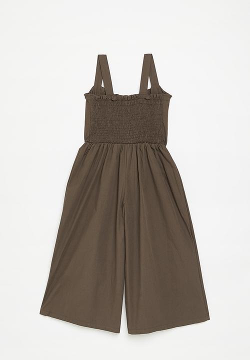 Pop Candy - Sleeveless jumpsuit - brown