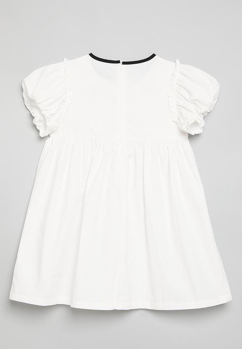 Pop Candy - Puff sleeve dress - white