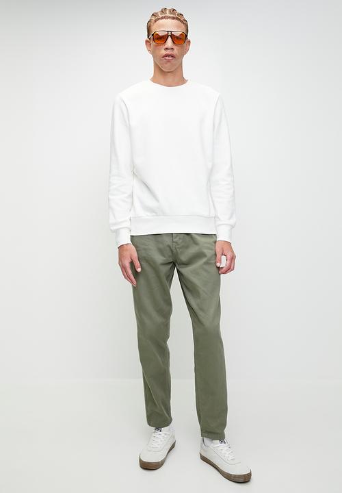 Brave Soul - Denim Loose Fit Jean- Khaki Regular Length
