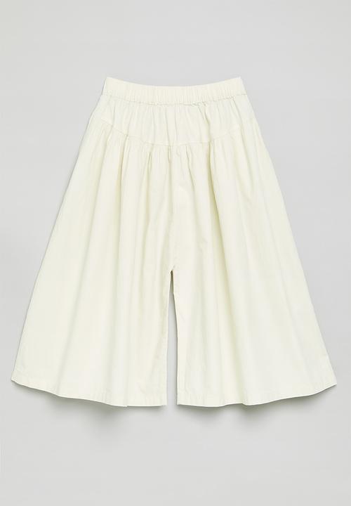 Pop Candy - Elasticated palazzo pants - off white