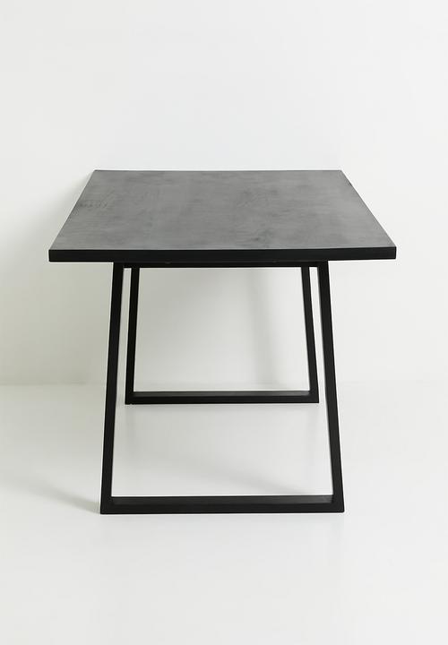 Sixth Floor - Amali mango wood dining table - black