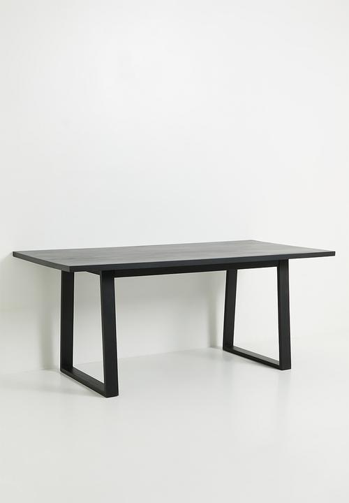 Sixth Floor - Amali mango wood dining table - black