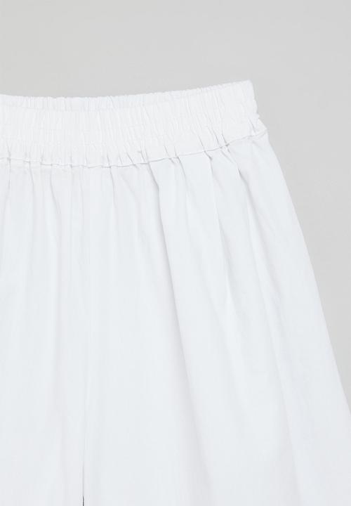 Pop Candy - Elasticated pants with lining - white