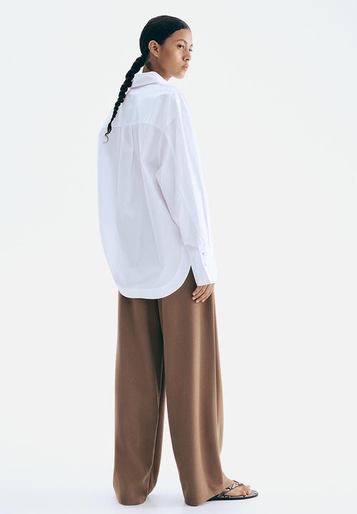 H&M - Belted trousers - brown