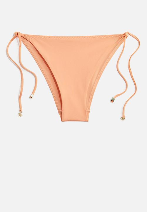 H&M - Tie tanga bikini bottoms - apricot 