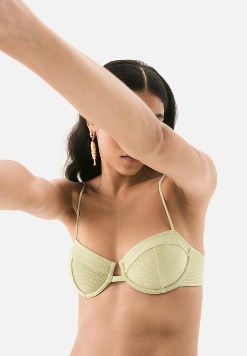 H&M - Bikini top - pistachio green