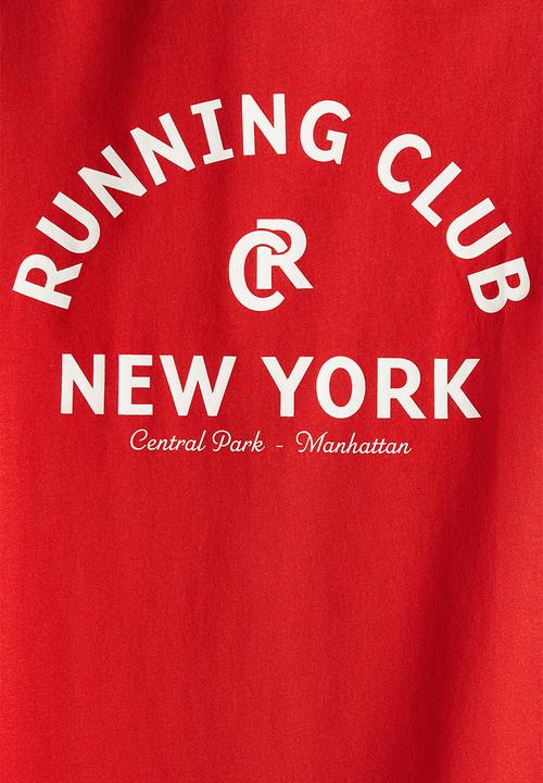 H&M - Printed t-shirt - red running club