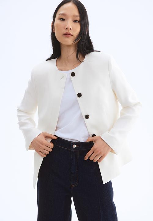 H&M - Fitted blazer - white