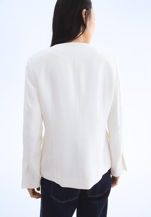 H&M - Fitted blazer - white