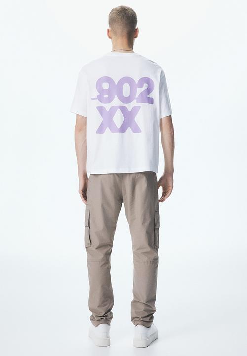 H&M - Loose fit printed T-shirt - white/calif