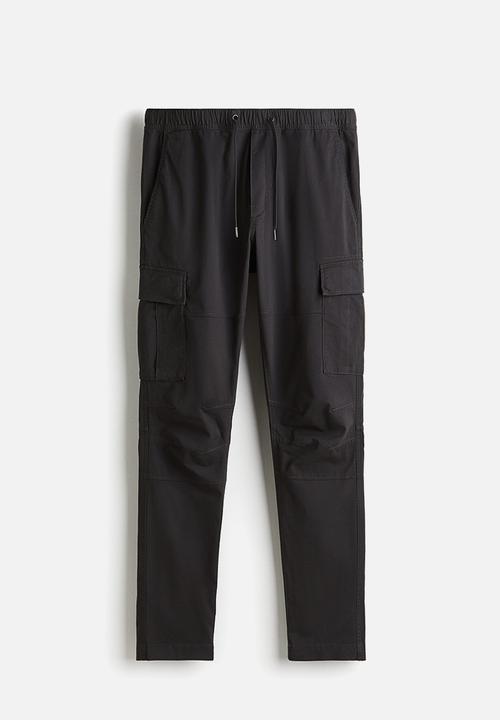 H&M - Slim fit cargo trousers - dark grey