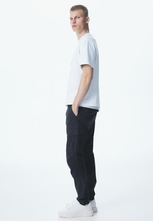 H&M - Slim fit cargo trousers - dark grey