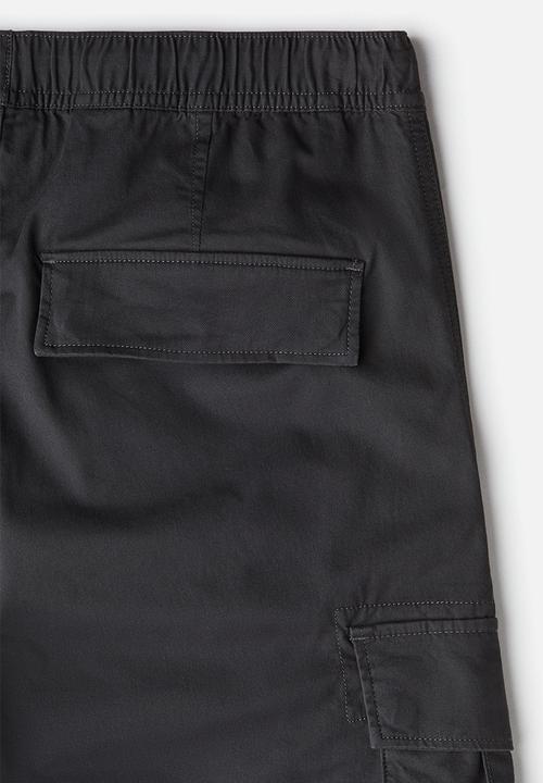 H&M - Slim fit cargo trousers - dark grey