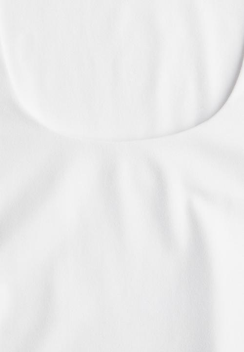 H&M - Square-neck top - white