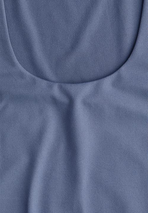 H&M - Square-neck top - dusty blue 