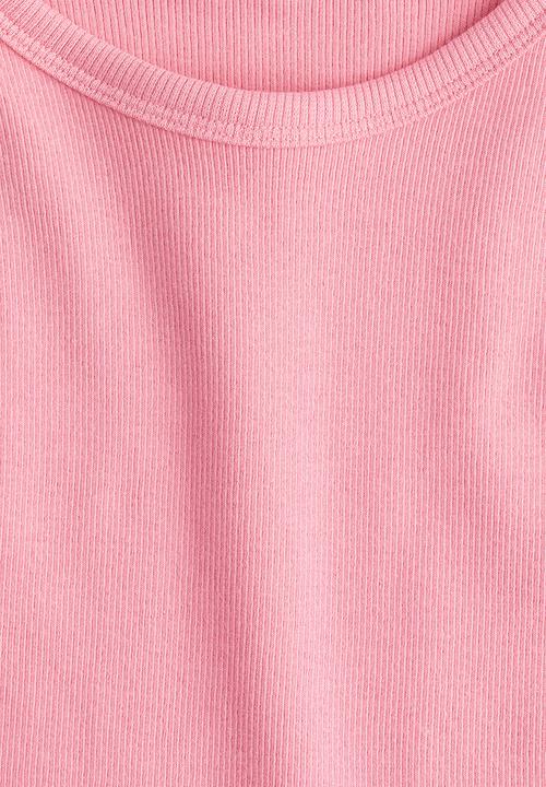 H&M - Cropped vest top - pink