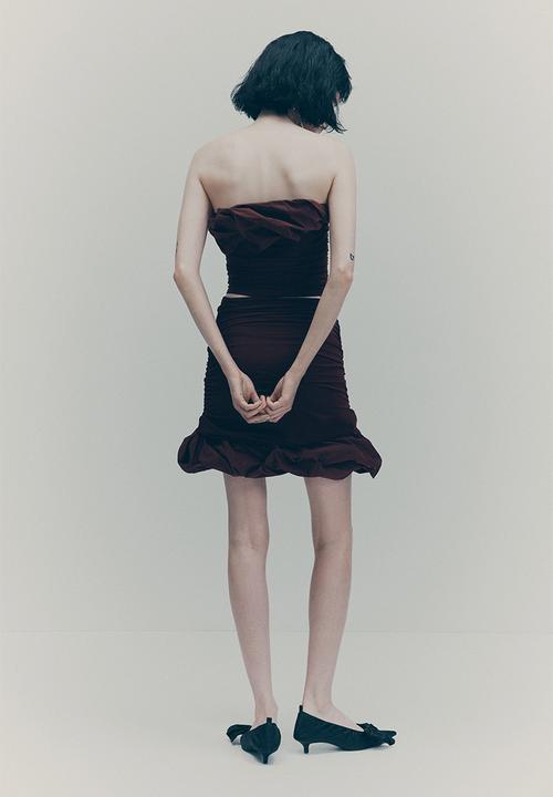 nude black dress Casey mini dress (Nude/black)
