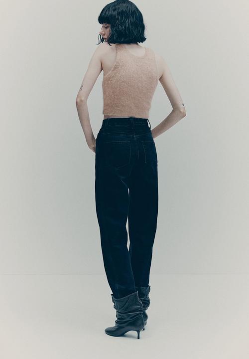H&M - H&M Studio: Cropped alpaca-blend vest top - beige