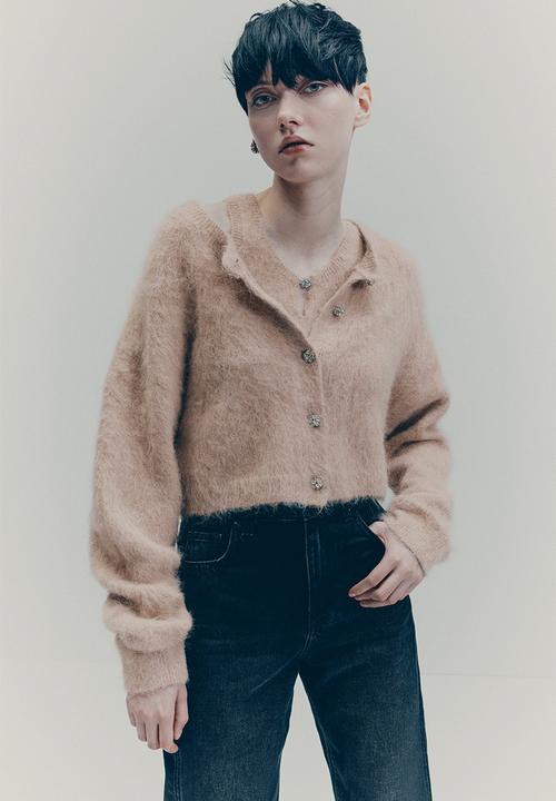 H&M - H&M Studio: Alpaca-blend cardigan - beige