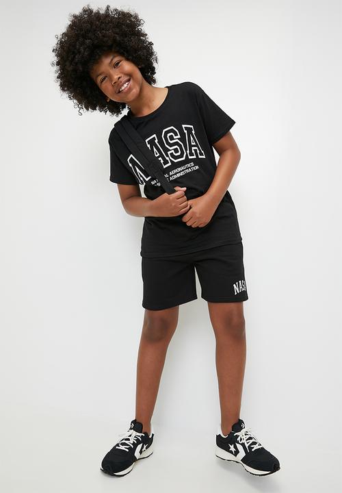 Pop Candy - Nasa tee - black & white
