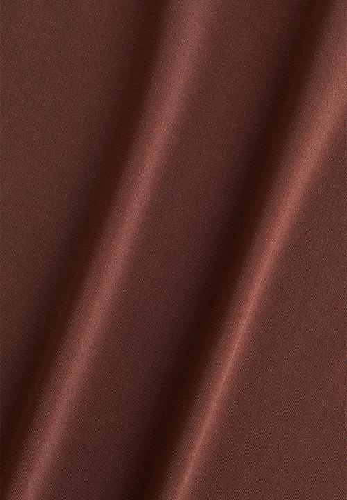 H&M - Sleeveless turtleneck top - dark brown